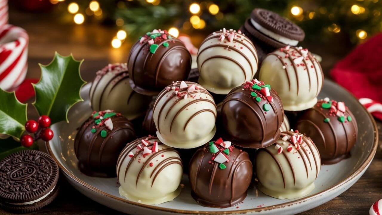 Easy Christmas Oreo Truffles