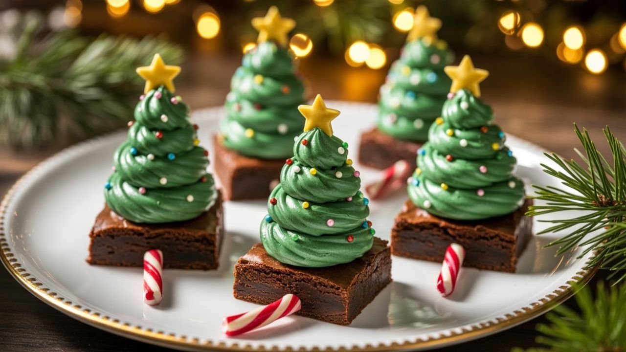 Christmas Tree Brownies