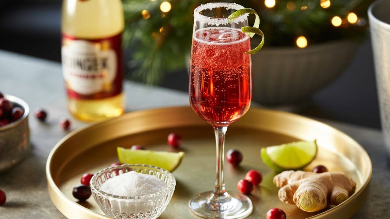 Cranberry Ginger Fizz