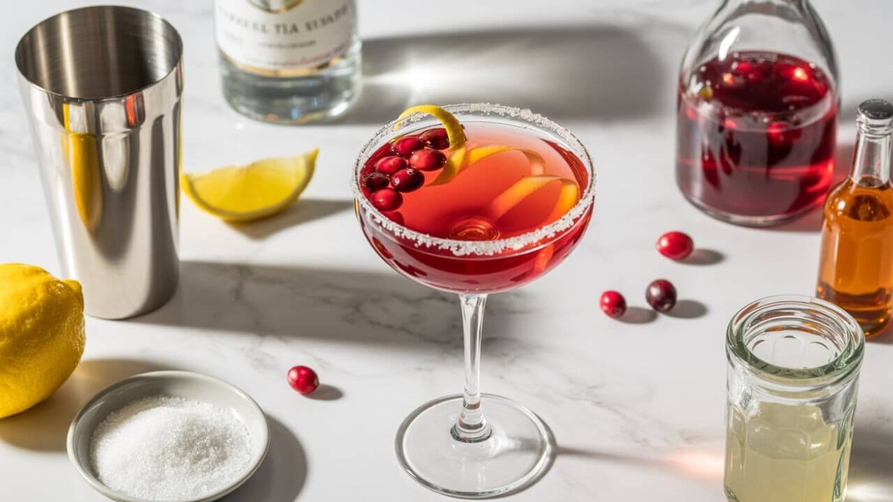 Cranberry Lemon Drop Cocktail