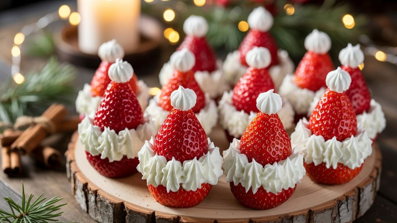 Santa Hat Strawberries