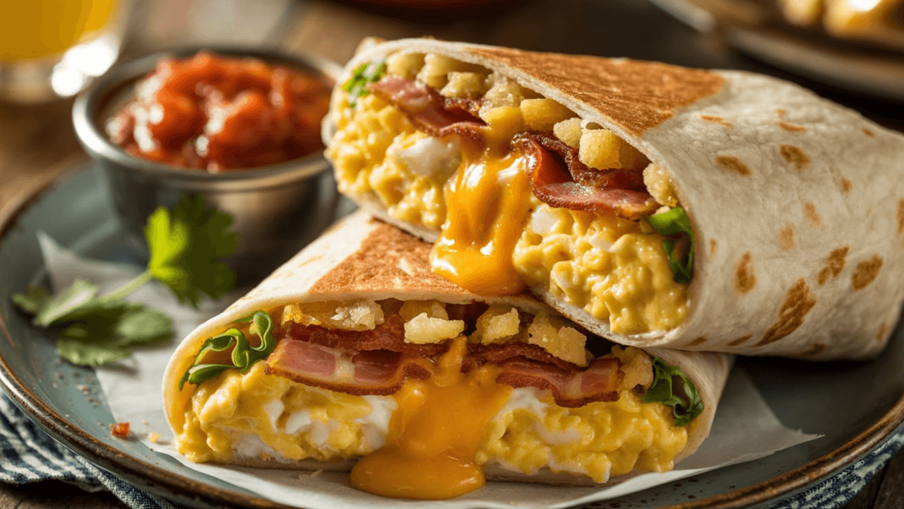 Classic Bacon and Egg Burrito