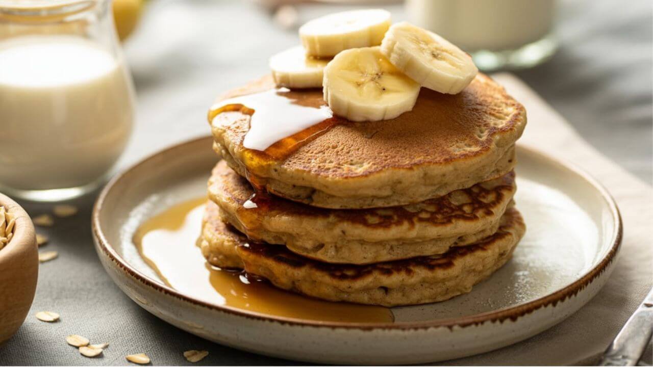 The Hearty Oat Flour Pancakes